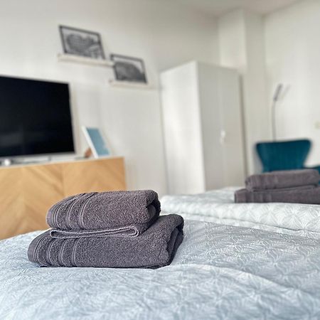 Apartment Arenablick Leipzig Buitenkant foto