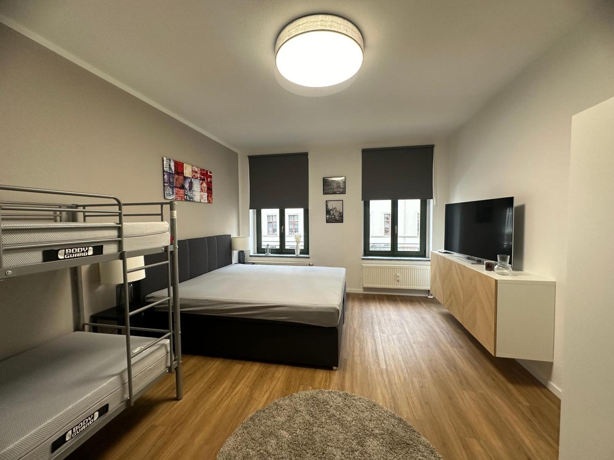 Apartment Arenablick Leipzig Buitenkant foto