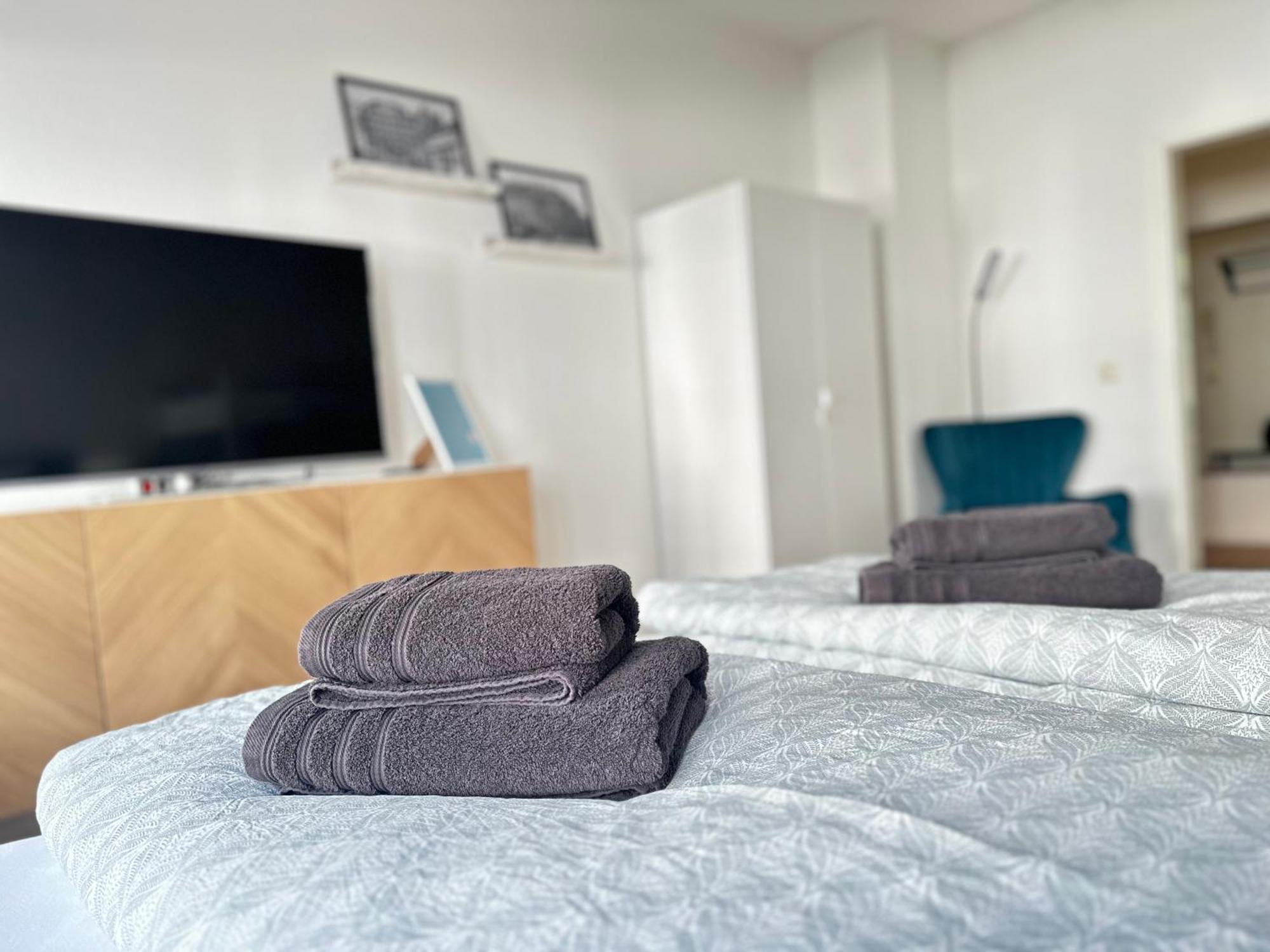 Apartment Arenablick Leipzig Buitenkant foto